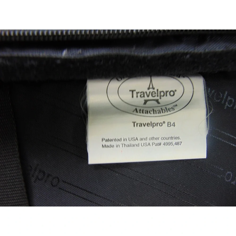 Travelpro Attachables Mens B4 Black Solid Organizer Briefcase Work Travel Bag